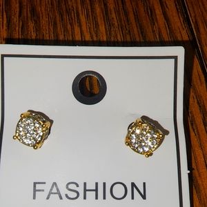 Mens Thick Iced and Gold Earrings